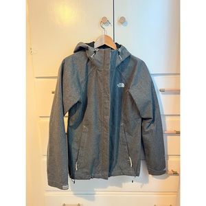 North Face Rain Jacket - Matte Gray